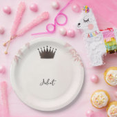 Long Tulle Regal Glam Blush Pink Brautparty Pappteller (Party)