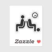 Long Wait Sign Aufkleber (Blatt)