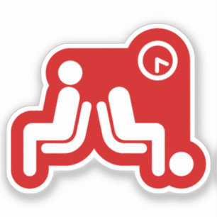 Long Wait Sign Aufkleber