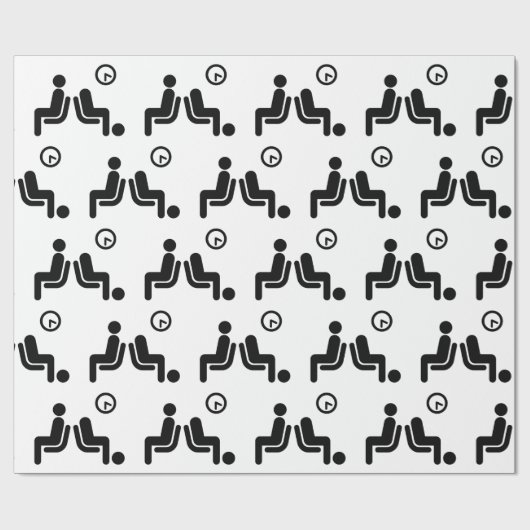 Long Wait Sign Geschenkpapier (Flach)