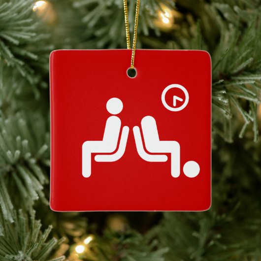 Long Wait Sign Keramikornament (Baum)