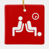 Long Wait Sign Keramikornament (Vorderseite)