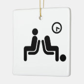 Long Wait Sign Keramikornament (Links)