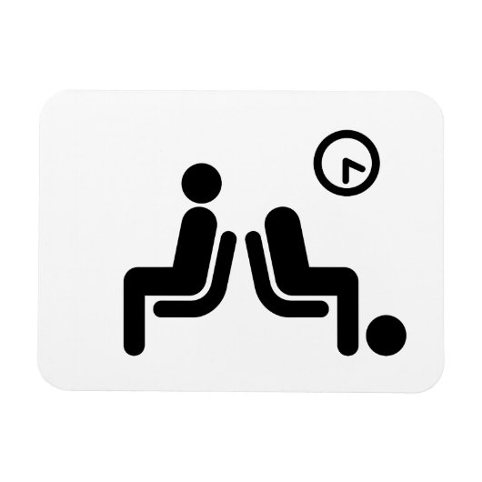 Long Wait Sign Magnet (Horizontal)