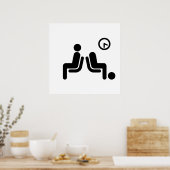 Long Wait Sign Poster (Küche)
