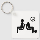 Long Wait Sign Schlüsselanhänger (Vorderseite)