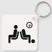 Long Wait Sign Schlüsselanhänger (Rückseite)