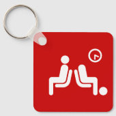 Long Wait Sign Schlüsselanhänger (Vorderseite)