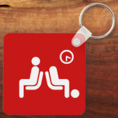 Long Wait Sign Schlüsselanhänger (Rückseite)