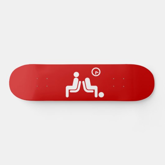 Long Wait Sign Skateboard (Horizontal)