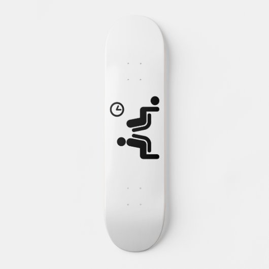 Long Wait Sign Skateboard (Vorderseite)
