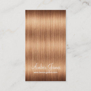 Long Wavy Blonde Hair 3 Stylist Business Cards Visitenkarte