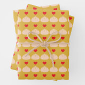 Longan Wrapping Paper Liebe Dumpling Geschenkpapier Set (Beispiel)