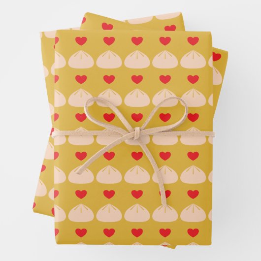 Longan Wrapping Paper Liebe Dumpling Geschenkpapier Set (Beispiel)