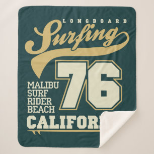 Longboard, das   Kalifornien 76 surft Sherpadecke