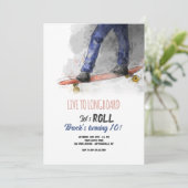 Longboard Einladung (Stehend Vorderseite)