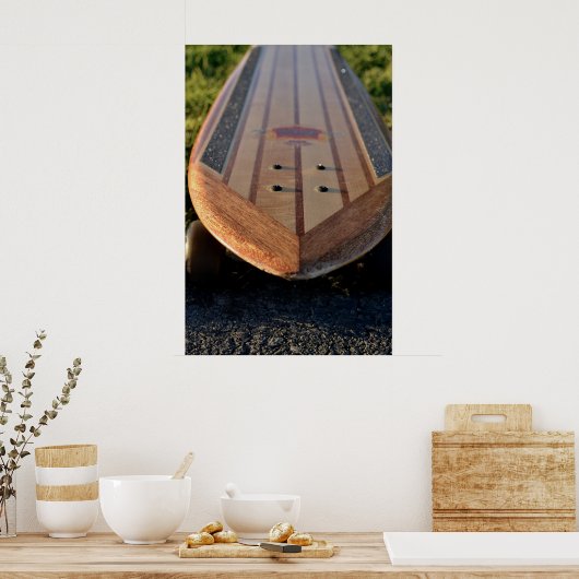 Longboard-Poster Poster (Küche)