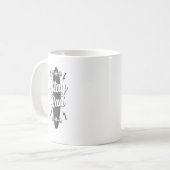 Longboard Stay Rad Kaffeetasse (Vorderseite Links)