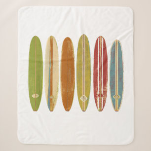 Longboard Surfboards im Vintage Retro Stil Surfen Sherpadecke