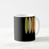 Longboard Surfboards Vintage Retro Style Surfing 2 Kaffeetasse (VorderseiteRechts)