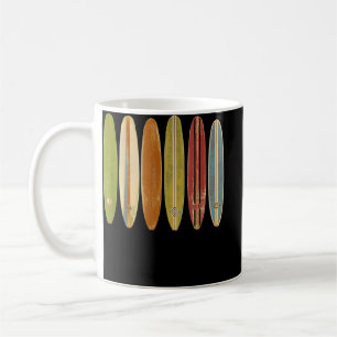 Longboard Surfboards Vintage Retro Style Surfing 2 Kaffeetasse