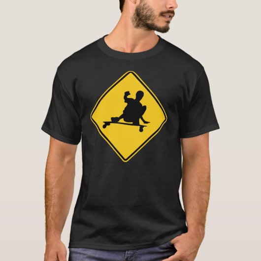longboarding Zeichen T-Shirt (Vorderseite)