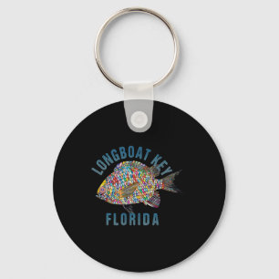 Longboat Key, Florida Beach Design _ Souvenir Illu Schlüsselanhänger