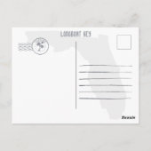 Longboat Key Florida Retro Sunset Souvenirs 60er Postkarte (Rückseite)