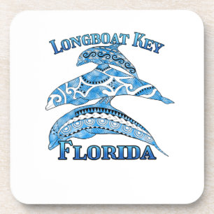 Longboat Key Florida Vacation Delphine Getränkeuntersetzer
