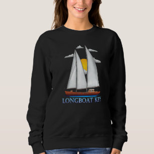 Longboat Key Küste Nautical Segelschiff Sailor Des Sweatshirt