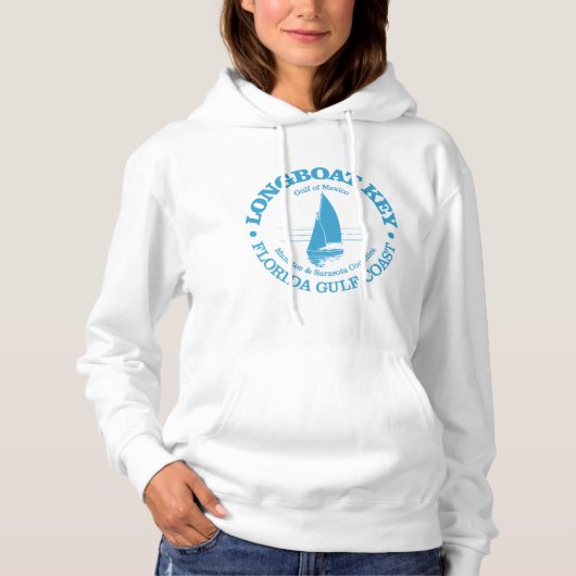 Longboat-Schlüssel (Segelboot) Hoodie (Vorderseite)