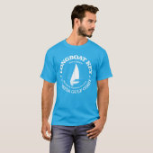 Longboat-Schlüssel (Segelboot) T-Shirt (Vorne ganz)