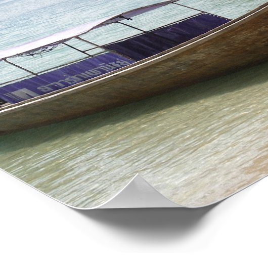 Longboat Thailand Poster (Ecke)