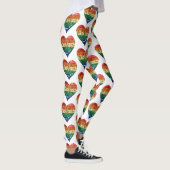 Longbt Regenbogenherz Leggings (Rechts)