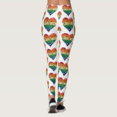 Longbt Regenbogenherz Leggings (Rückseite)