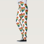 Longbt Regenbogenherz Leggings (Links)