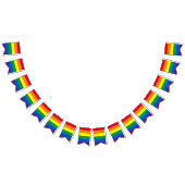 Longbt Regenbogenstreifen Gay Pride Wimpelkette (Alle)