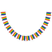 Longbt Regenbogenstreifen Original-Gay Pride Wimpelkette (Alle)