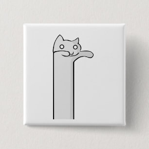 longcat cat minimalism tierisch button