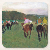 Longchamp Race Horse, Edgar Degas Rechteckiger Pappuntersetzer (Vorderseite)