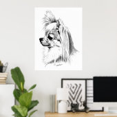 Longcoat Chihuahua Champion Poster (Heimbüro)