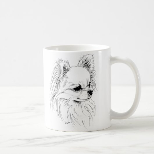 Longcoat Chihuahua Kaffeetasse (Rechts)