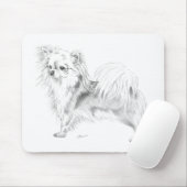Longcoat Chihuahua - stehend Mousepad (Mit Mouse)
