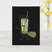 Longdrink Karte (Gelbe Blume)