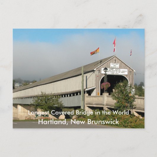 Longest Covered Bridge in the Worl. Postkarte (Vorderseite)