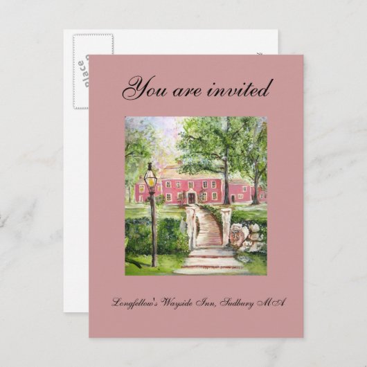 Longfellow's Wayside Inn - Einladung (Vorne/Hinten)