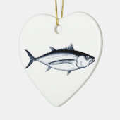 Longfin Albacore-Thunfisch-Logo Keramik Ornament (Links)
