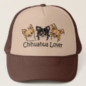 Longhair Chihuahua Lover Truckerkappe (Vorderseite)