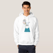 Longhorn-Bergziege Hoodie (Vorne ganz)