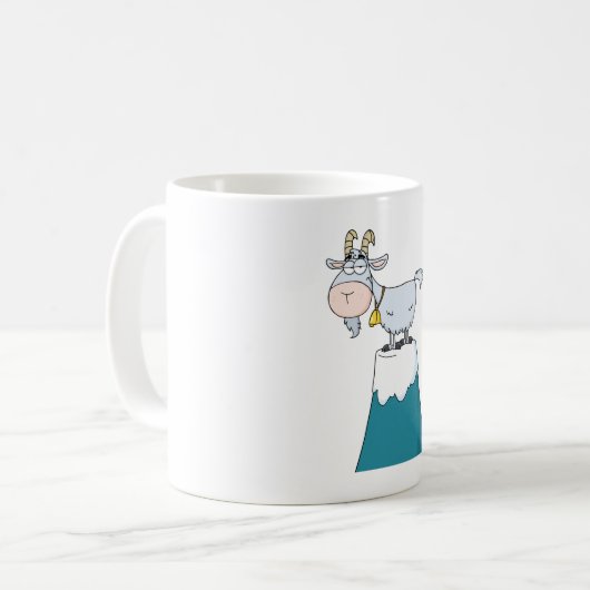 Longhorn-Bergziege Kaffeetasse (Vorderseite Links)